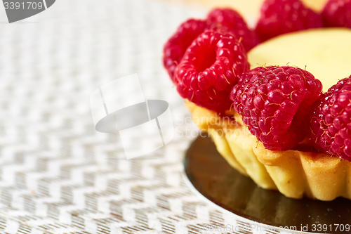 Image of Home made tartlets with raspberries