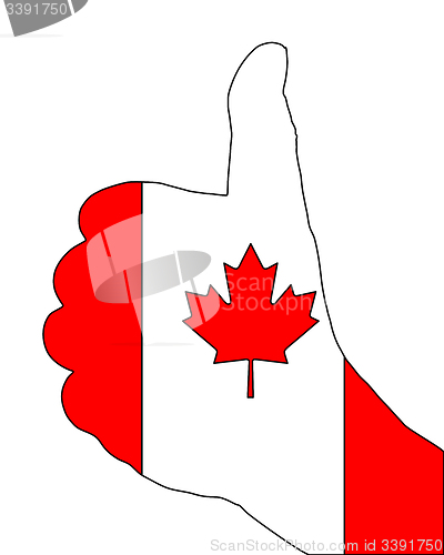 Image of Canadian finger signal
