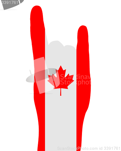 Image of Canadian finger signal