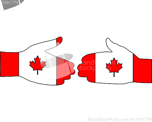 Image of Canadian handshake