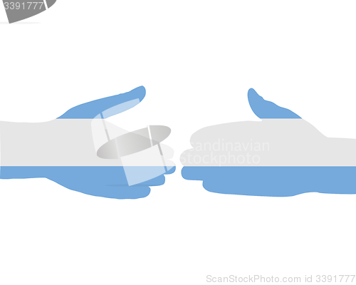 Image of Argentinian handshake