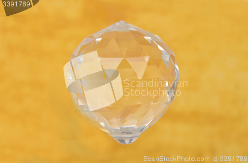 Image of Crystal ball on yellow