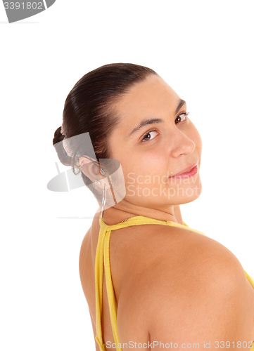 Image of Closeup portrait of beautiful woman.