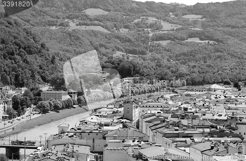 Image of Salzach river and Salzburg Old Town