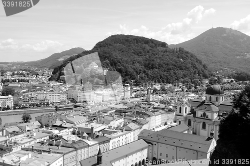 Image of Kapuzinerberg stands in the middle of Salzburg city