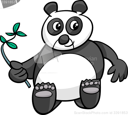 Image of giant panda cartoon illustration