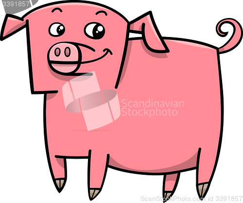 Image of pig farm animal cartoon