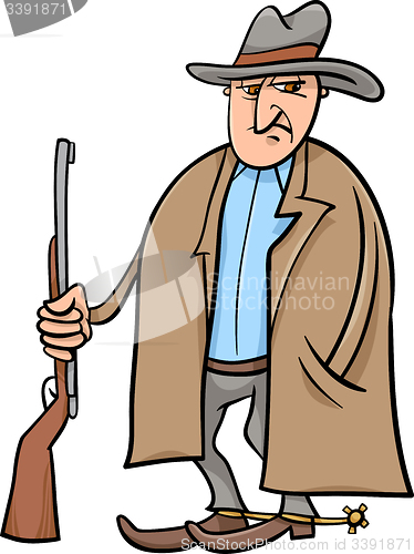 Image of cowboy cartoon illustration