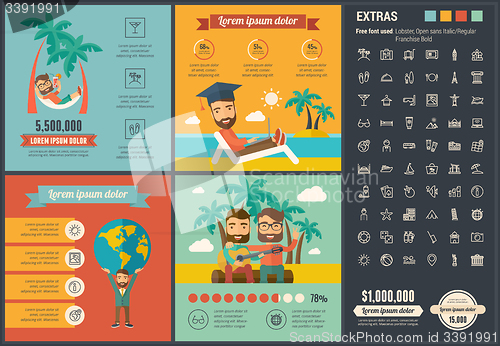 Image of Travel flat design Infographic Template