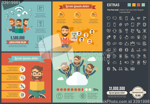 Image of Mobility flat design Infographic Template