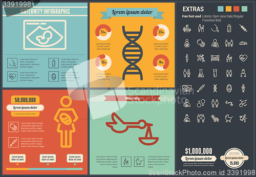 Image of Maternity flat design Infographic Template