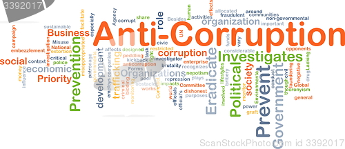 Image of Anti-corruption background concept