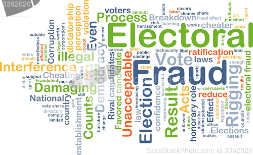 Image of Electoral fraud background concept