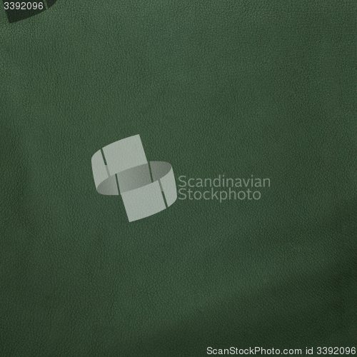 Image of Green leather texture closeup