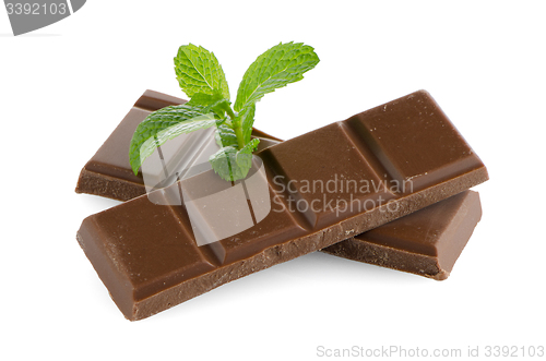 Image of Closeup detail of chocolate parts