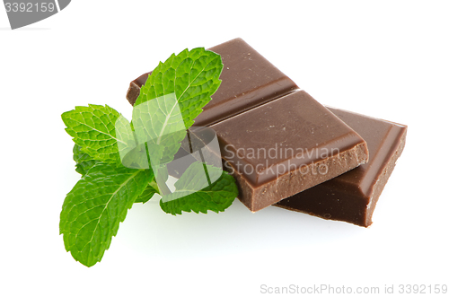 Image of Closeup detail of chocolate parts