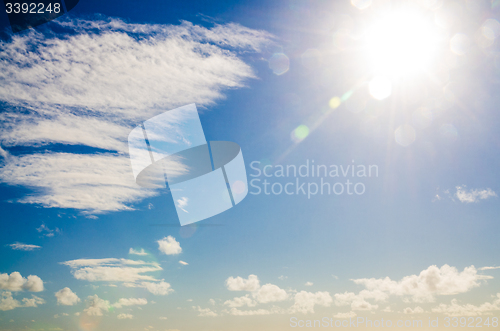 Image of Sunset sky with clouds