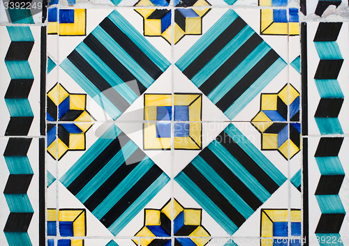 Image of Vintage spanish style ceramic tiles