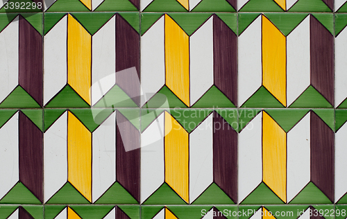 Image of Traditional Portuguese glazed tiles