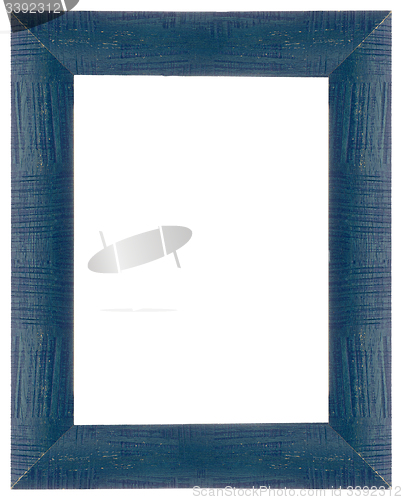 Image of Blue wooden frame 