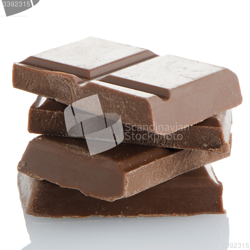 Image of Closeup detail of chocolate parts