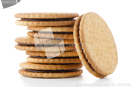 Image of Sandwich biscuits with chocolate filling