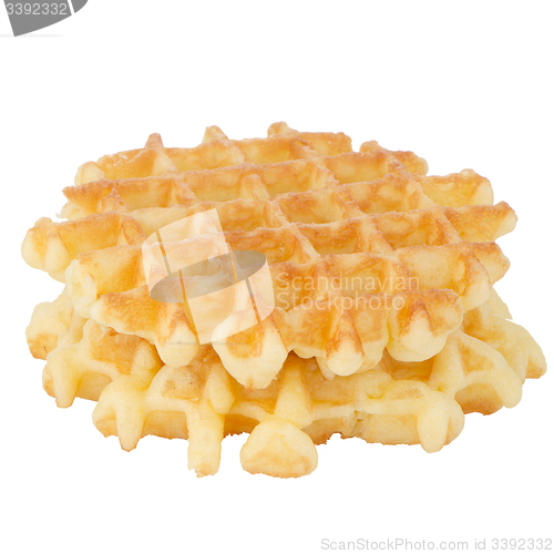 Image of Pile of sweet waffles