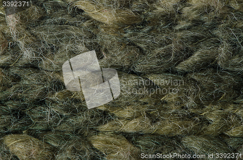 Image of Green knitted wool