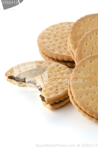 Image of Sandwich biscuits with chocolate filling