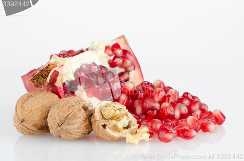 Image of Half pomegranate fruit