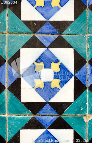 Image of Vintage spanish style ceramic tiles