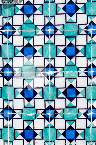 Image of Traditional Portuguese glazed tiles