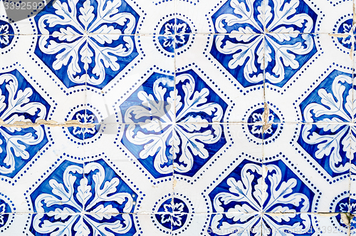 Image of Traditional Portuguese glazed tiles