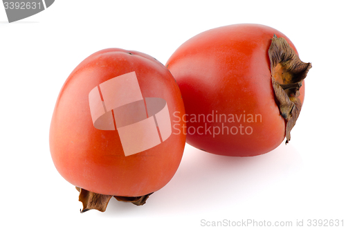 Image of Red ripe persimmons