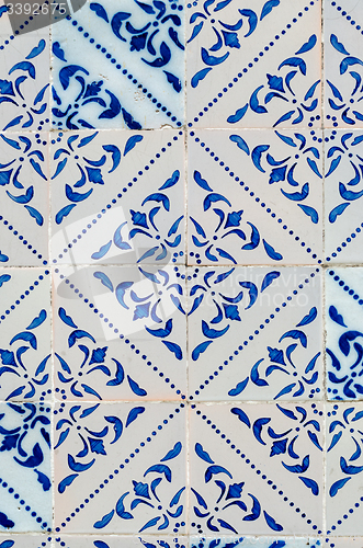 Image of Traditional Portuguese glazed tiles