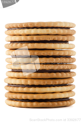 Image of Sandwich biscuits with chocolate filling