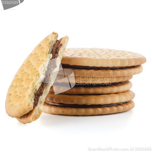 Image of Sandwich biscuits with chocolate filling