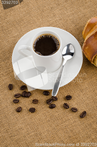 Image of Cup of black coffee 