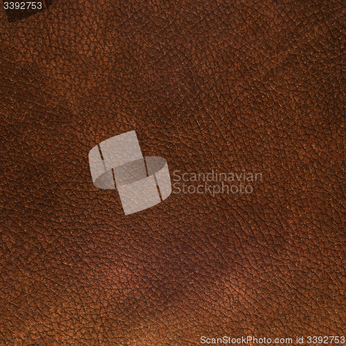 Image of Brown leather texture closeup