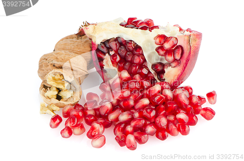 Image of Half pomegranate fruit