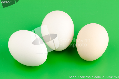 Image of Three brown eggs