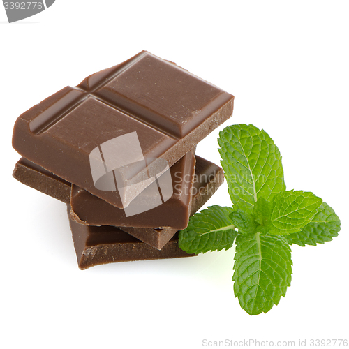 Image of Closeup detail of chocolate parts