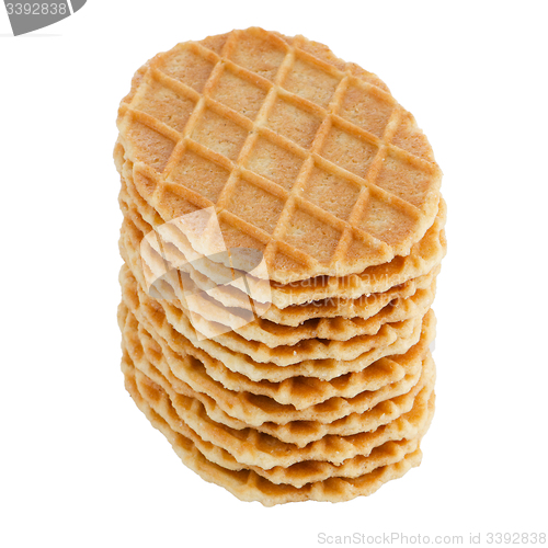 Image of Pile of sweet waffles