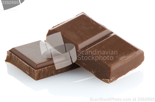 Image of Closeup detail of chocolate parts