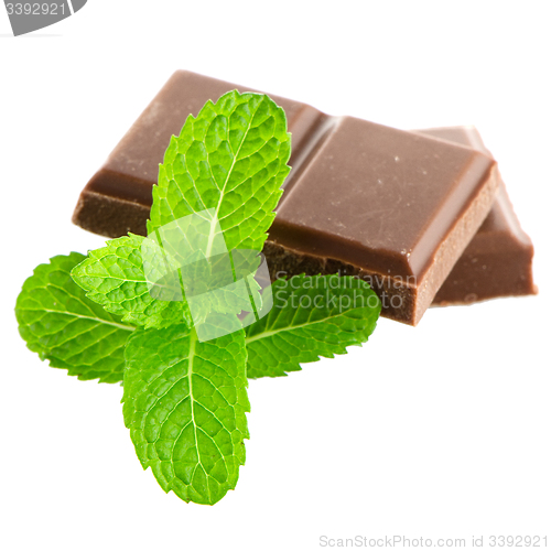 Image of Closeup detail of chocolate parts