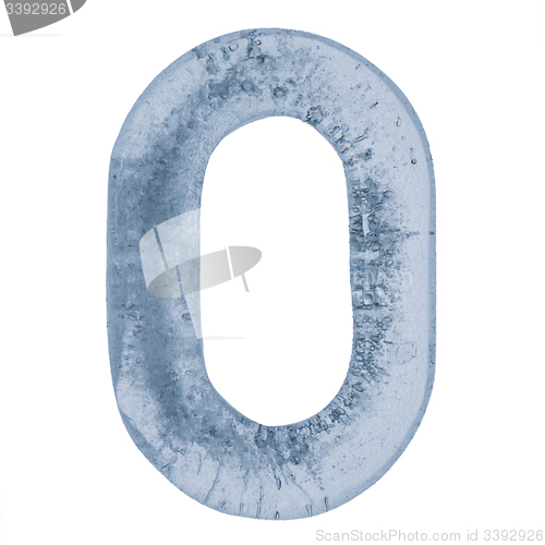 Image of Letter O in ice