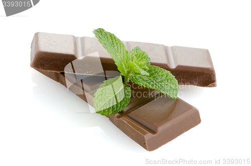 Image of Closeup detail of chocolate parts