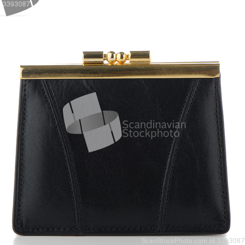 Image of Black Leather Purse 