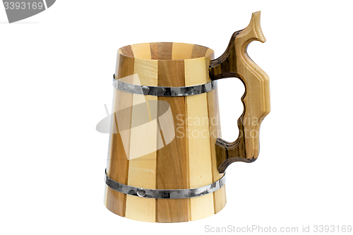 Image of Wooden beer mug.
