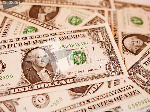 Image of Retro look Dollar notes 1 Dollar